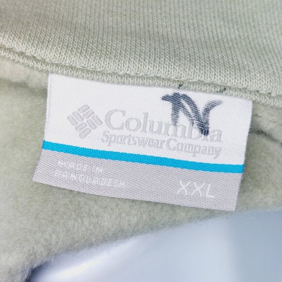 Columbia Men's Green Colorblock Pitchstone Overlay Half Snap Fleece Pullover XXL - Picture 8 of 11